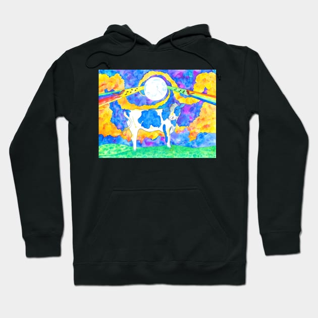 Cosmic Cow Hoodie by ARTofDiNo